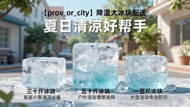 武昌降温大冰块配送_海鲜排档降温解决方案_高温天气大冰块配送